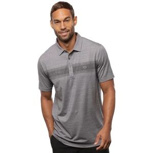 Travis Mathew Gray Heater 2.0 Golf Polo Shirt Size M